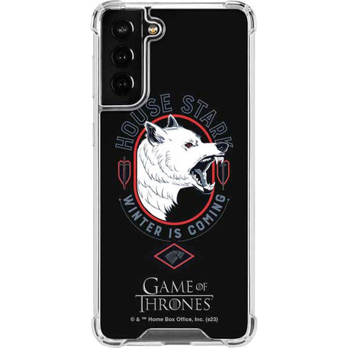 Game of Thrones: House Stark Direwolf Galaxy S21 FE Clear Case